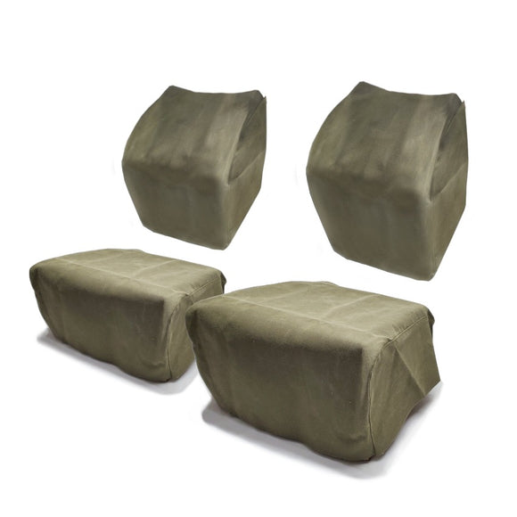 New WWII WC 3/4 & 1-1/2 Ton Open-Cab Canvas Seat Cover Set  - WCOCSCS