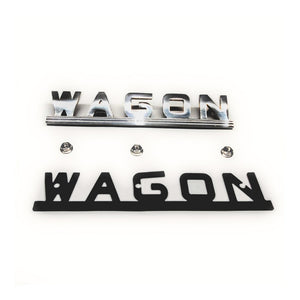 New 1946-1957 Flat Fender Power Wagon “WAGON” Chrome Emblem - CC1095889