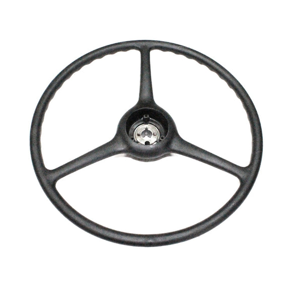 New M37/M43 17” Black Plastic Steering Wheel •25/32” - 7/8” tapered spline  - CC1269579-17