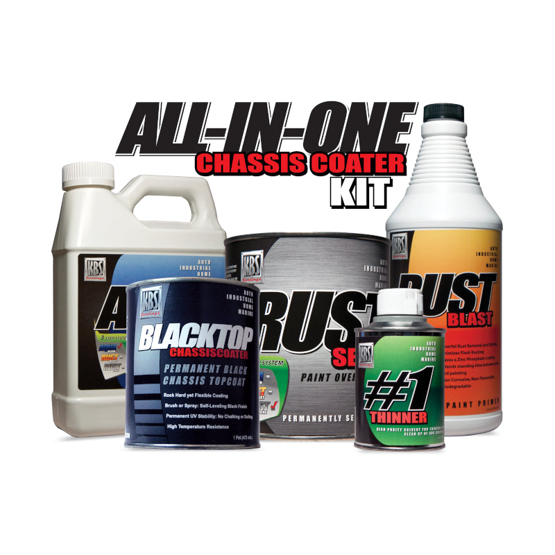 Closeout AllInOne Chassis Coater Kit Gloss Black/Gloss Black