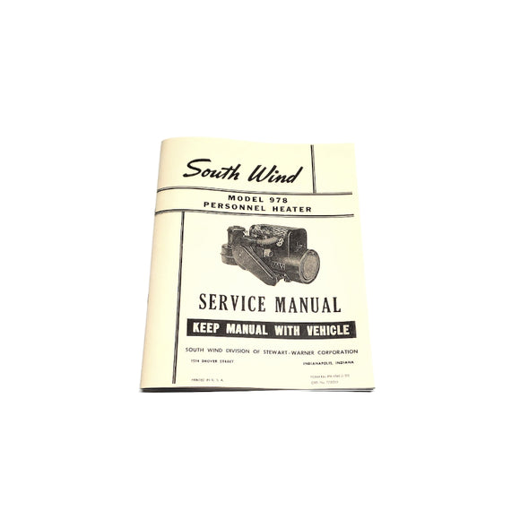 New South Wind 978 Heater Service Manual  - RBK-501