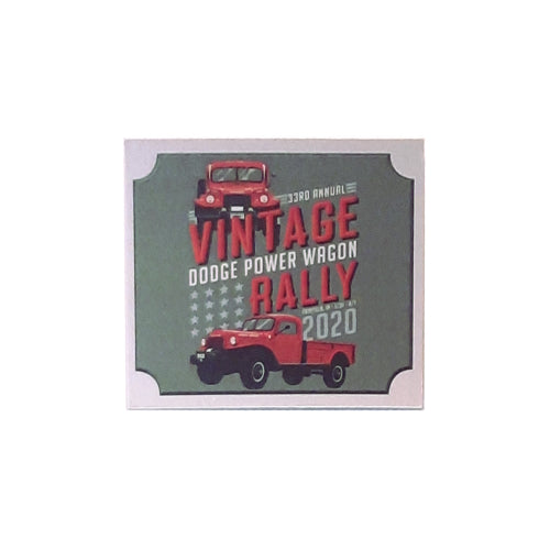 33rd Annual Vintage Dodge Power Wagon Rally Dash Plate