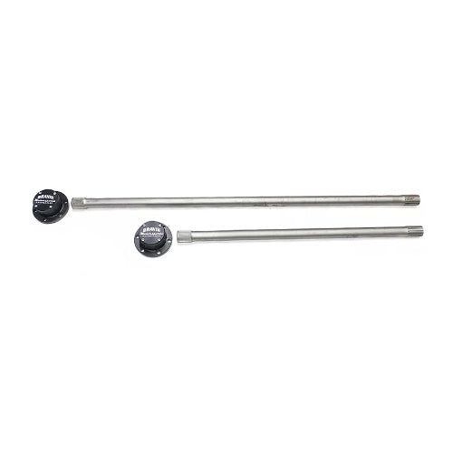 New Hardened 4340 Custom 2-Piece M37/M43 Rear Axle Shafts - H43402PM37AS