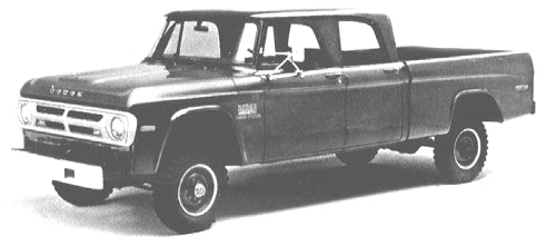 1961-71 D100, D200, W100, W200 Pickup & Town Wagon Parts