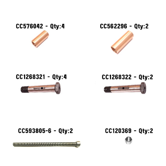 New M37/M43 Front Leaf Spring Repair Kit - KRSF-04