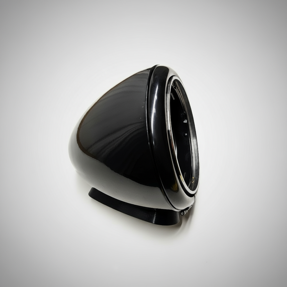 New Flat Fender Power Wagon Headlight & ABS Base Assembly - Black - CC1091638-B-ABS