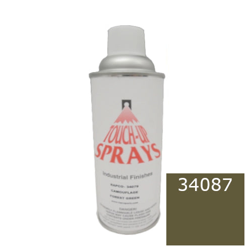 Rapco Touch-Up Sprays - Industrial Finishes - 12 oz Spray Paint Can - Olive Drab Lustreless WWII - #34087