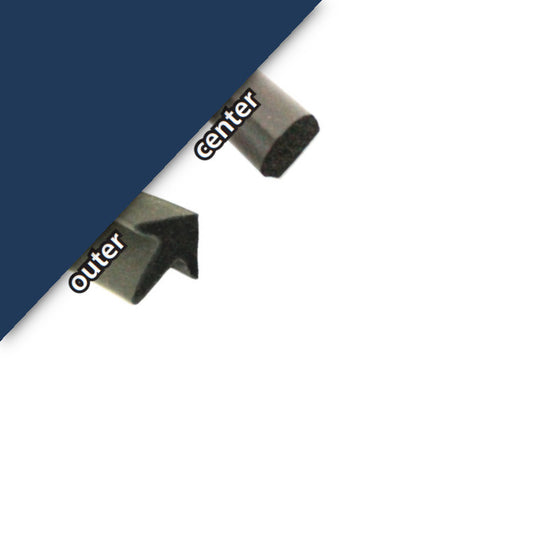 New 1955-1966 Town Wagon & Town Panel Rear Door Weatherstrip Set - NRDWSGTWP