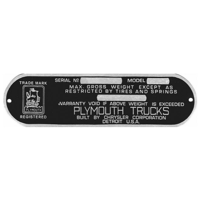 Data-Plate-55-Plymouth-Trucks-