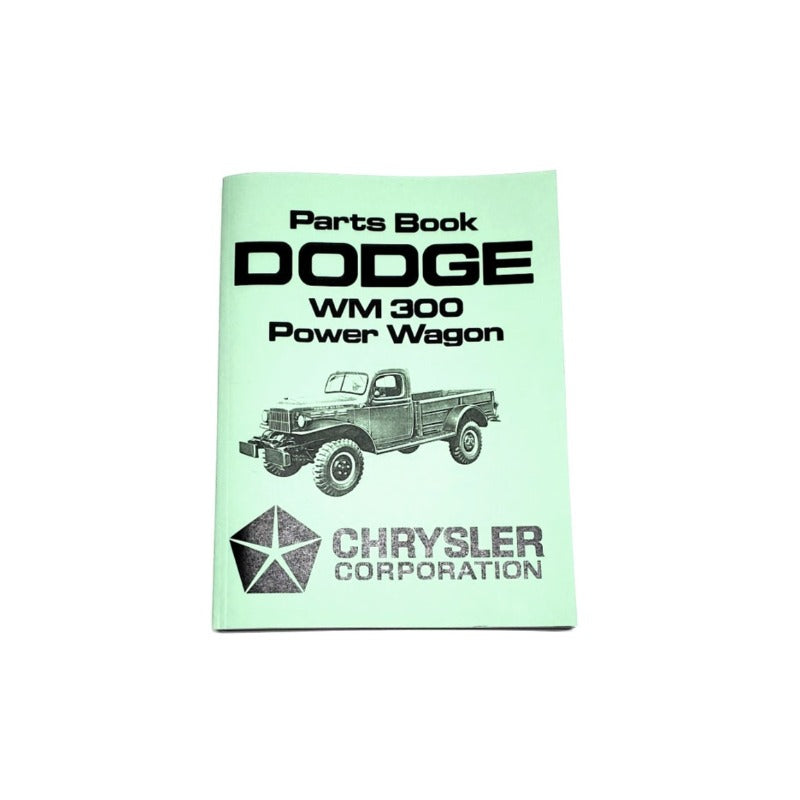 New Dodge WM300 Power Wagon Parts Book 19601971 RBK380 Vintage