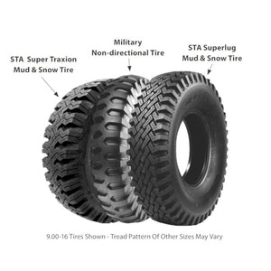 New Military Non-directional Tire - 9.00-16 - 35.2" diameter - 13-102