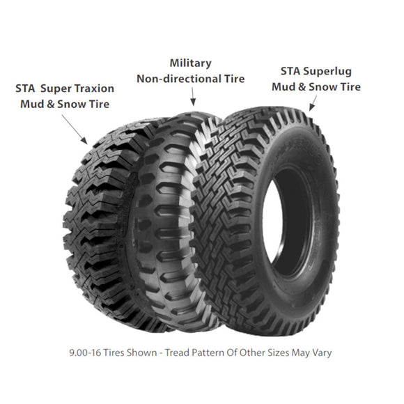 New STA Military Non-directional Tire - 7.50-20 - 38.5