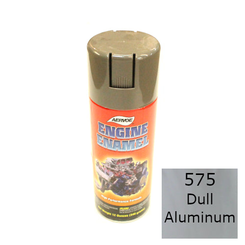 High Performance Engine Enamel 12 oz Spray Paint Can - Dull Aluminum - #575